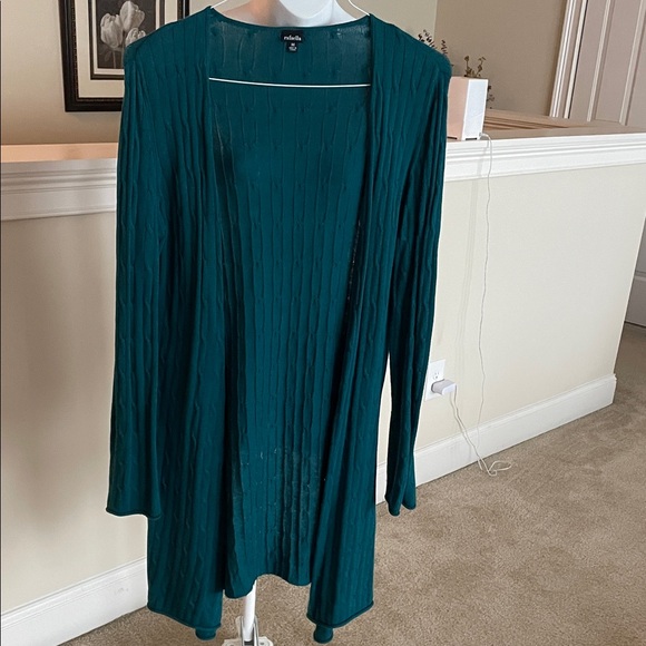 Rafaella Teal Knit Sweater - Picture 1 of 3